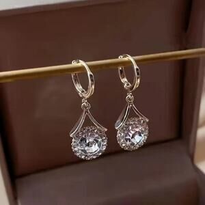 NEW Gold Dangle Drop Earrings with Elegant Hollow Design, Minimalist